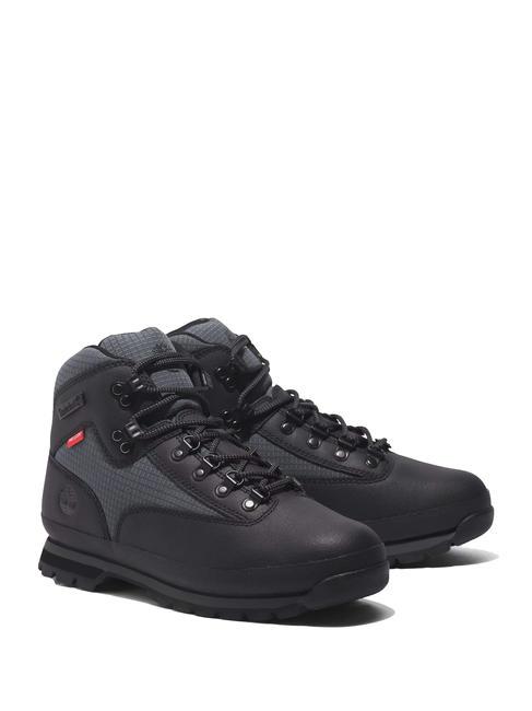 TIMBERLAND EURO HIKER  Buty do kostki CZARNY ODRZUT - Buty męskie
