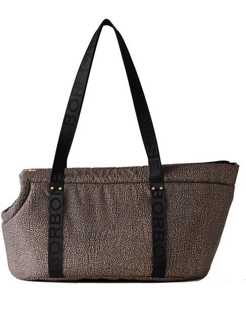 BORBONESE PETS  Torba transportowa dla psa OP/NATURALNY/CZARNY - Torby damskie