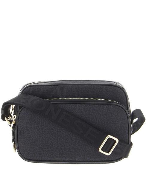 BORBONESE CAMERA CASE SMALL ECO LINE  Torba na ramię ciemny czarny - Torby damskie