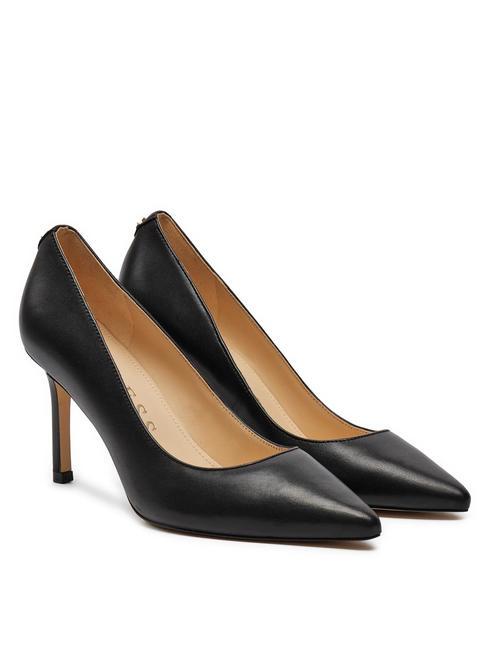 GUESS DABBEY Wysokie skórzane czółenka CZARNY - Buty damskie