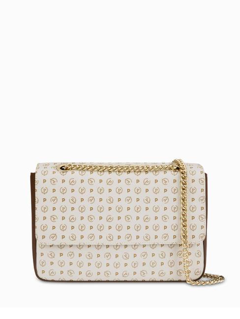 POLLINI HERITAGE CLASSIC Torba na ramię, torba crossbody kość słoniowa/brązowy - Torby damskie