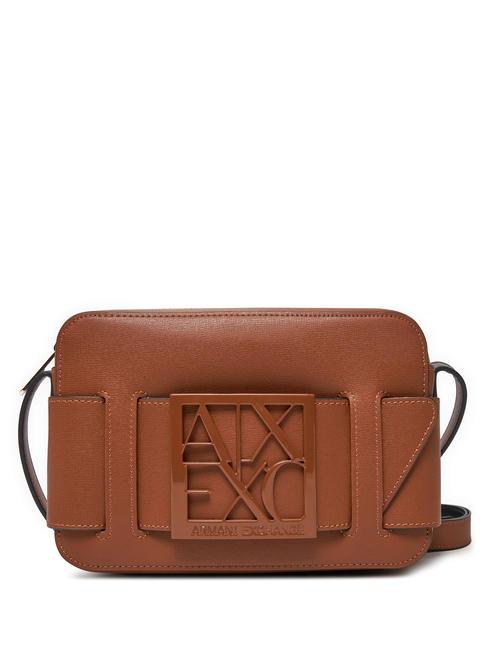 ARMANI EXCHANGE A|X BUCKLE Torba na ramię whisky - Torby damskie