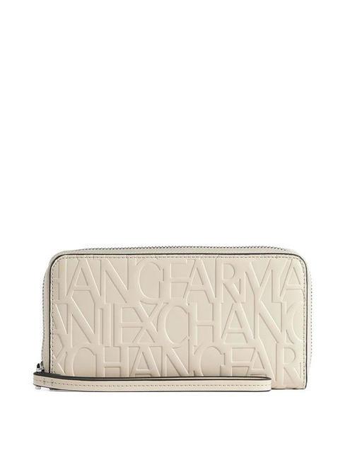 ARMANI EXCHANGE  Portfel z nadrukiem logo zakurzona ziemia - Portfele damskie