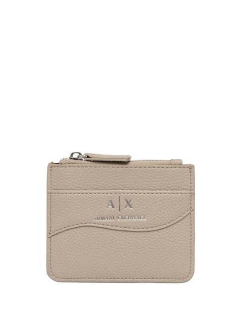 ARMANI EXCHANGE WAVE Uchwyt na kartę Zip pisco - Portfele damskie
