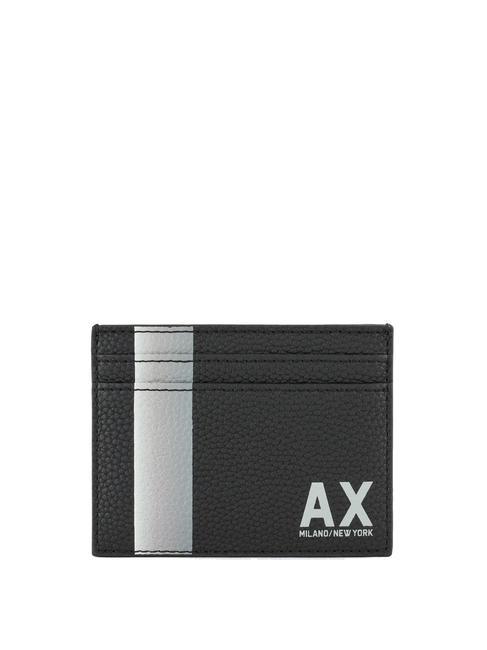 ARMANI EXCHANGE MILANO NEW YORK Płaski uchwyt na karty Czarny - Portfele męskie