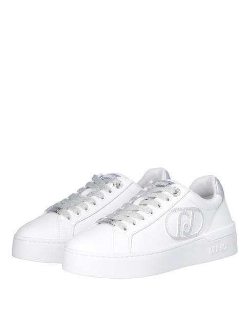 LIUJO SILVIA 93 Snakers z logo klejnotu biały - Buty damskie