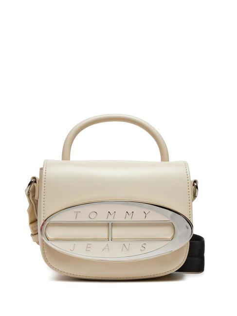 TOMMY HILFIGER TOMMY JEANS Origin Mała torebka z paskiem na ramię papier gazetowy - Torby damskie