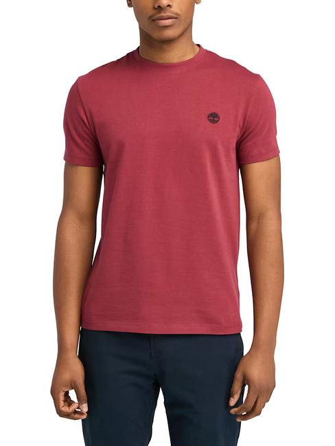 TIMBERLAND SS DUNRIVER CREW Koszulka bawełniana kordowański - Koszulki męskie