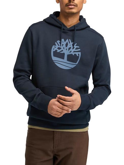 TIMBERLAND TREE LOGO Bluza z kapturem ciemny szafir - Bluzy męskie