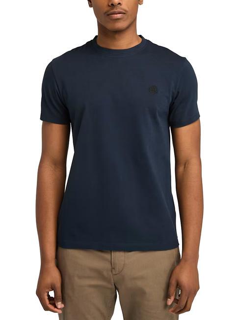 TIMBERLAND SS DUNRIVER CREW Koszulka bawełniana ciemny szafir/ciemny denim - Koszulki męskie