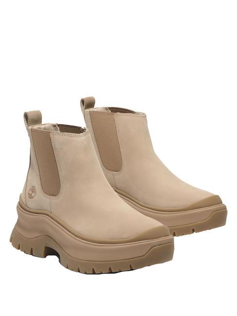 TIMBERLAND ROXIE LANE  Skórzane botki jasny beż - Buty damskie