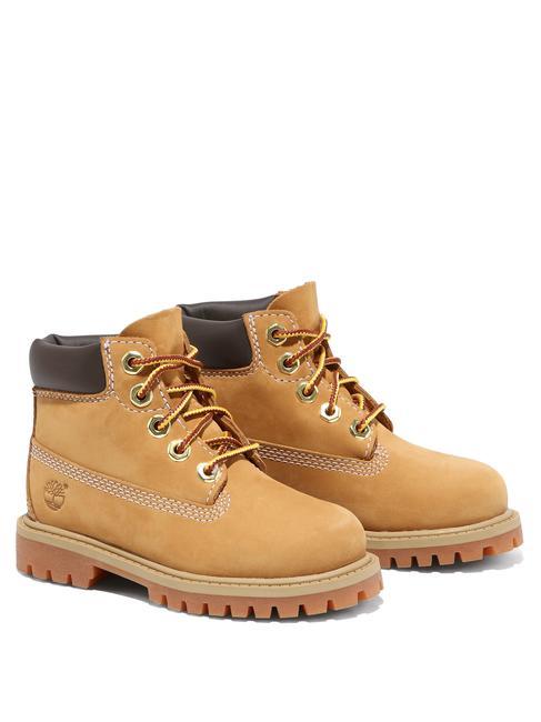 TIMBERLAND 6 INCH PREMIUM KIDS Wodoodporne skórzane botki żółty - Buty dziecięce