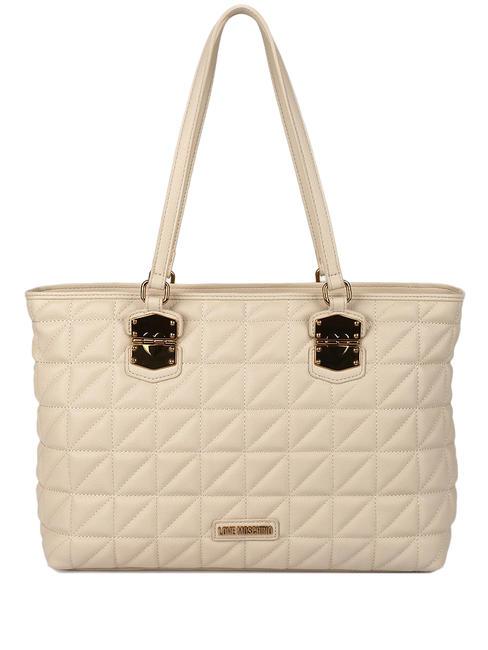 LOVE MOSCHINO CLICK HEART Torba na zakupy masło - Torby damskie
