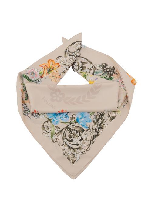POLLINI FLOWERS TWILL Szalik beżowy - Szaliki