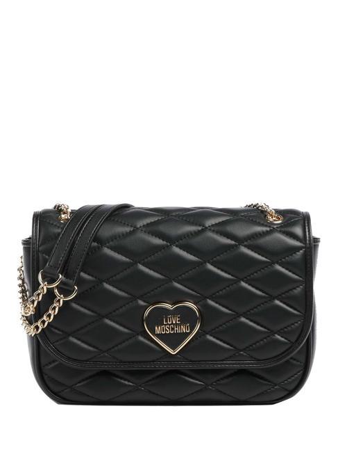 LOVE MOSCHINO ROMANTIC Convertible Torba na ramię / torba crossbody Czarny - Torby damskie