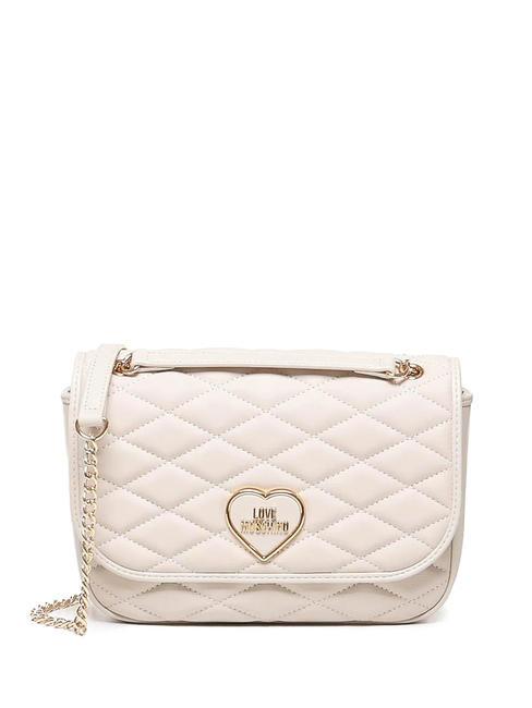 LOVE MOSCHINO ROMANTIC Convertible Torba na ramię / torba crossbody kość słoniowa - Torby damskie