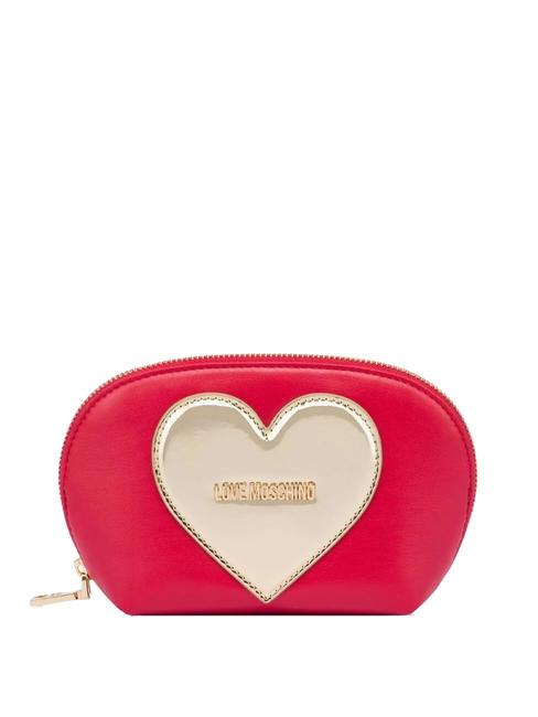 LOVE MOSCHINO GOLDEN HEART  Portmonetka na monety czerwony - Portfele damskie
