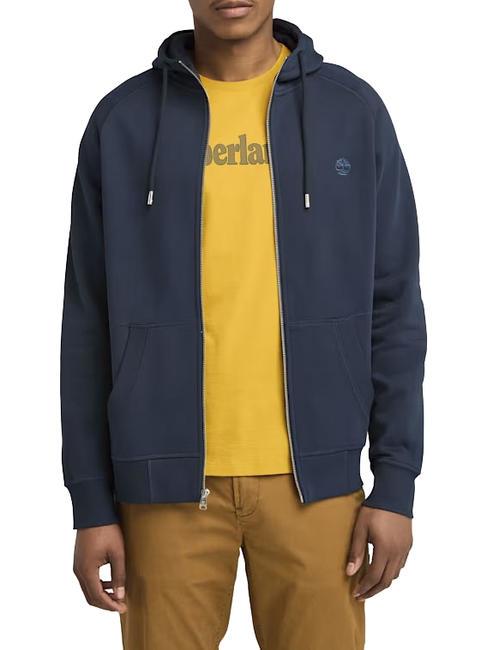 TIMBERLAND E-R BASIC Bluza z kapturem zapinana na zamek ciemny szafir/ciemny denim - Bluzy męskie