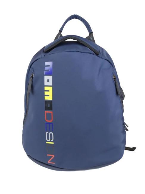 MOMO DESIGN OVO Plecak na laptopa 15" niebieski/wielokolorowy - Plecaki szkolne i rekreacyjne