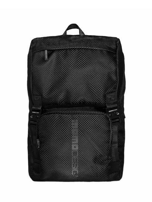 MOMO DESIGN ECO CARBON URBAN Plecak z poliestru pochodzącego z recyklingu czarnelogoczarny - Plecaki szkolne i rekreacyjne