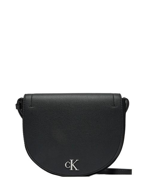 CALVIN KLEIN CK JEANS MINIMAL MONOGRAM Mała torba na ramię Czarny PVH - Torby damskie