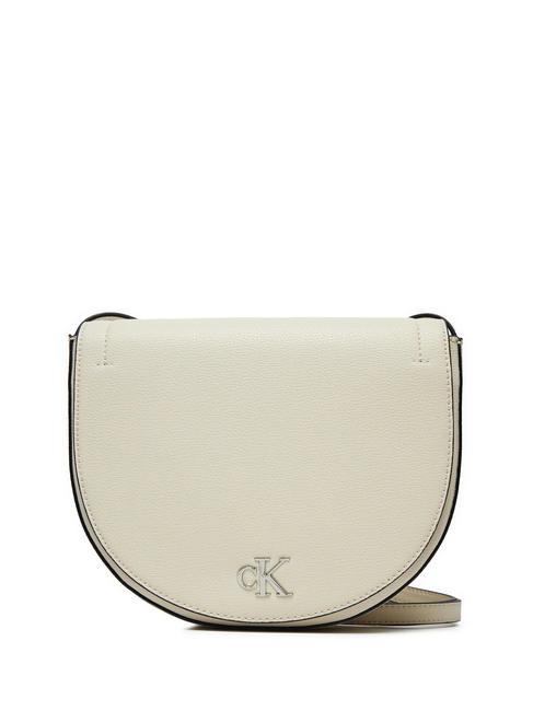 CALVIN KLEIN CK JEANS MINIMAL MONOGRAM Mała torba na ramię brzozowy - Torby damskie