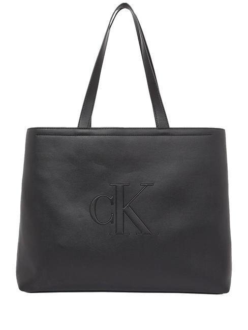 CALVIN KLEIN CK JEANS SCULPTED Torba na zakupy Czarny PVH - Torby damskie