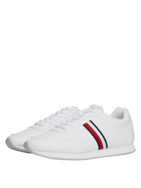 TOMMY HILFIGER RUNNER MIX Niskie trampki biały - Buty męskie