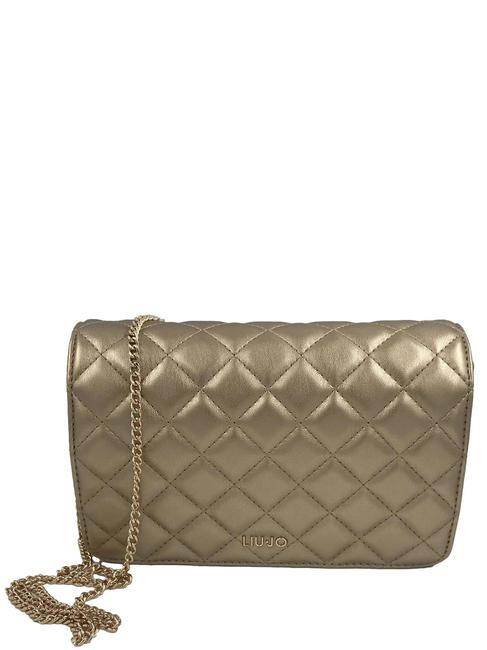 LIUJO RIDHI Quilted Mała torba na ramię złoto - Torby damskie