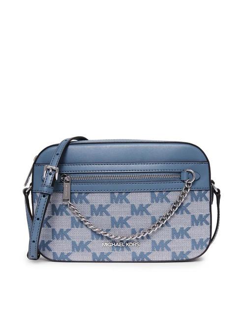 MICHAEL KORS JET SET LOGO Torba na ramię żakardowa drelich - Torby damskie