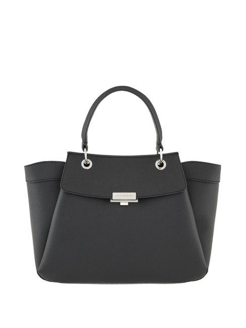 ARMANI EXCHANGE A|X PLAQUE Średniej wielkości torba z paskiem na ramię Czarny - Torby damskie
