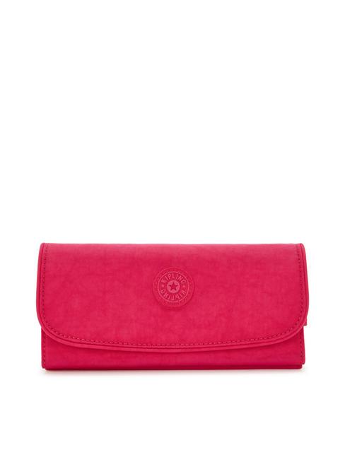 KIPLING MONEY LAND Duży portfel różowe konfetti - Portfele damskie