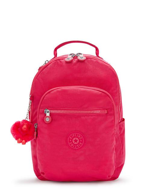 KIPLING SEOUL S Plecak na laptopa 13" różowe konfetti - Torby damskie