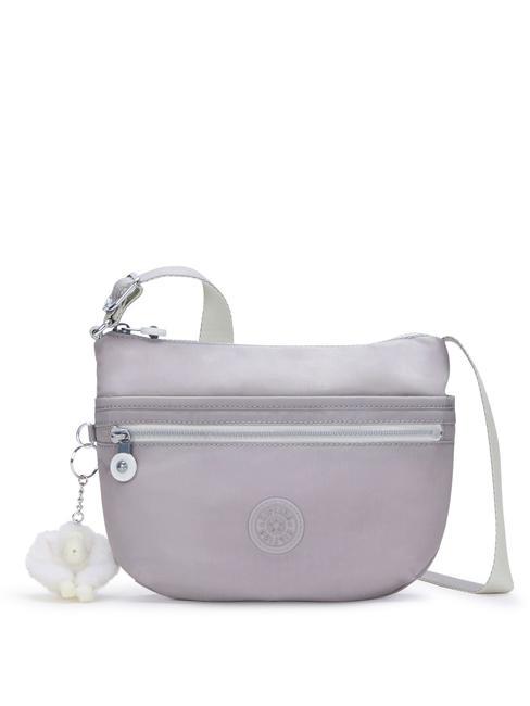 KIPLING ART S Mała torba na ramię delikatny szary - Torby damskie