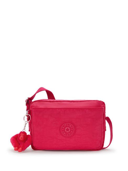 KIPLING ABANU M Torba na ramię różowe konfetti - Torby damskie
