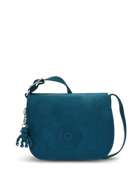 KIPLING LOREEN MINI Mała torebka z klapką na ramię kosmiczny szmaragd - Torby damskie
