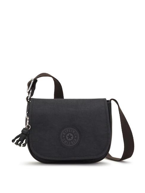 KIPLING LOREEN MINI Mała torebka z klapką na ramię czarny noir - Torby damskie