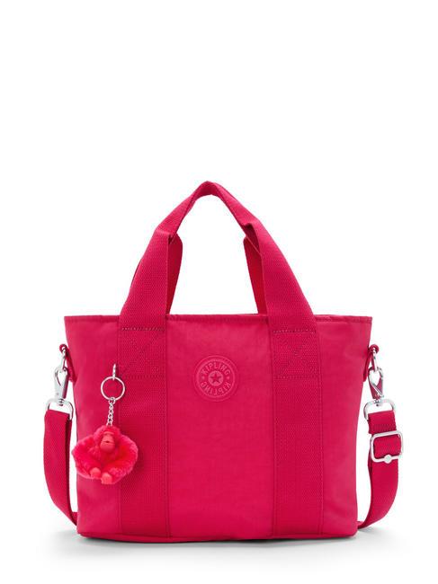 KIPLING MINTA M Średniej wielkości torba typu tote z paskiem na ramię różowe konfetti - Torby damskie