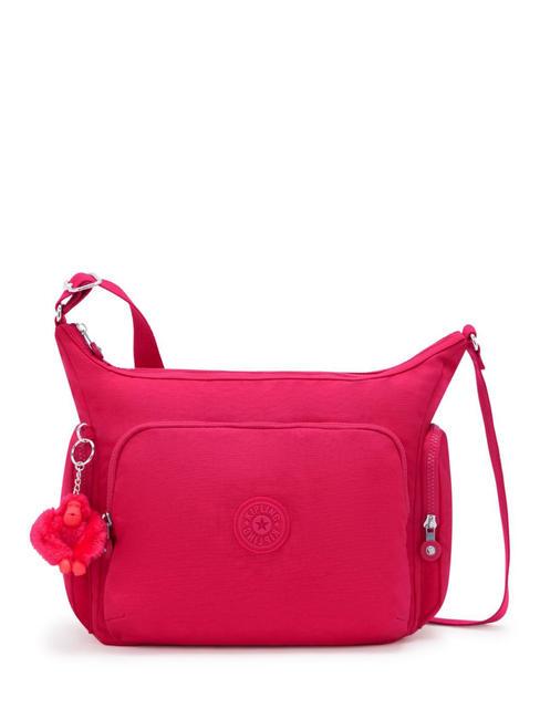 KIPLING GABB Duża torba na ramię różowe konfetti - Torby damskie