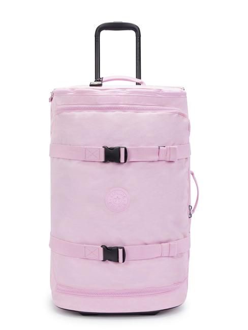 KIPLING AVIANA M Wózek średniej wielkości kwitnący róż - Wózki półsztywne