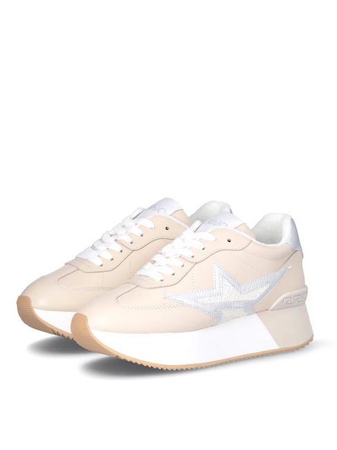 LIUJO DREAMY 03 Trampki na platformie masło/srebro - Buty damskie