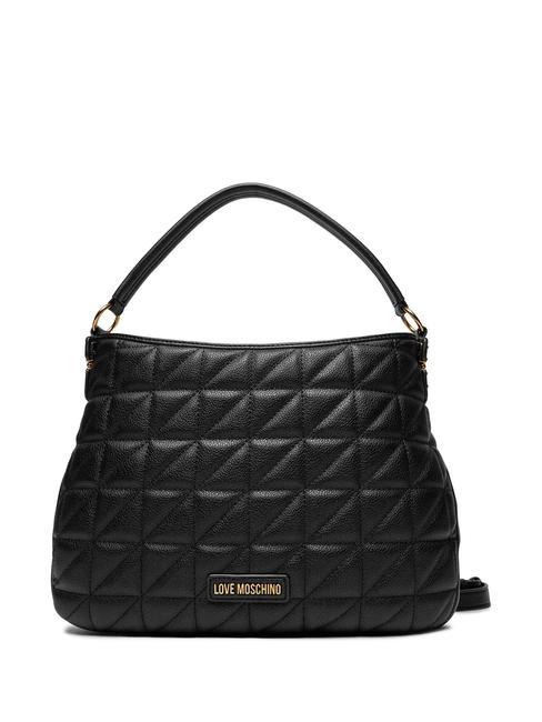LOVE MOSCHINO CLICK HEART  Torba na ramię z paskiem na ramię Czarny - Torby damskie