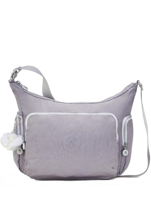 KIPLING GABB Duża torba na ramię delikatny szary - Torby damskie