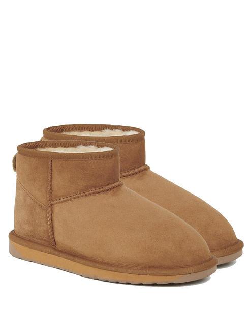 EMU STINGER MICRO  Skórzane botki kasztan - Buty damskie
