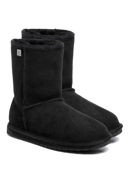 EMU PLATINUM STRINGER  Skórzane botki czarny - Buty damskie