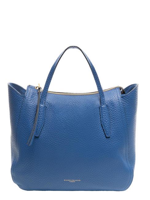 GIANNI CHIARINI MEGAN Torebka z paskiem na ramię prawdziwa marynarka wojenna - Torby damskie