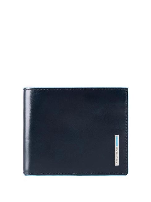 PIQUADRO BLUE SQUARE Portfel skórzany niebieski - Portfele męskie