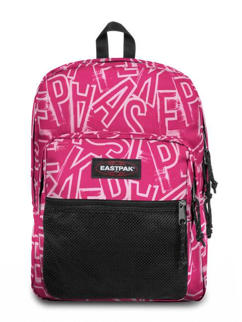 EASTPAK PINNACLE Plecak ep litery różowe - Plecaki szkolne i rekreacyjne