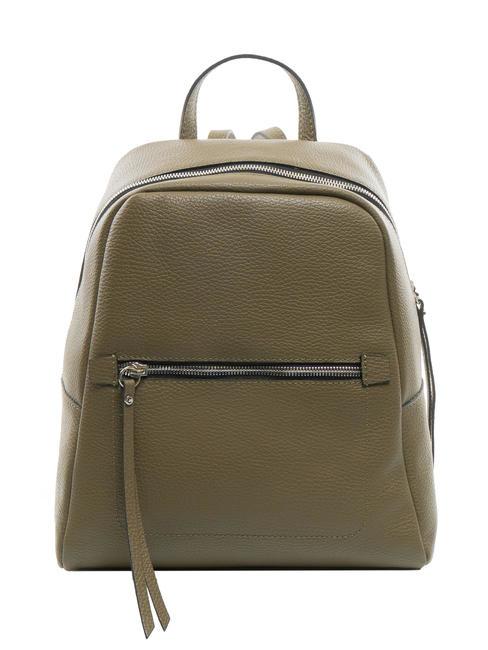GIANNI CHIARINI GC Plecak ze skóry młotkowanej zielony Guam - Torby damskie