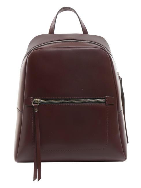 GIANNI CHIARINI SMOOTH  Plecak skórzany krwisty - Torby damskie